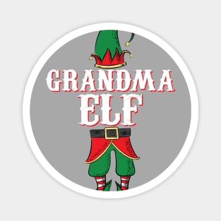 Grandma Elf - Matching Family Christmas graphic Magnet